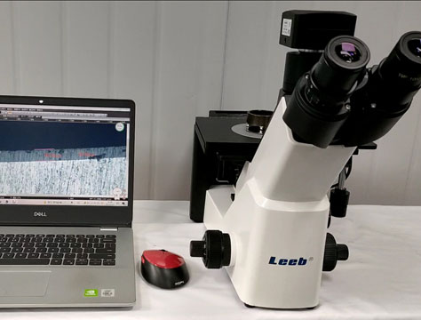 倒置金相顯微鏡試用現(xiàn)場(chǎng)