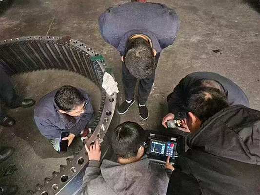 測無損滲碳層厚度，中高頻大型齒輪淬火層深度測量，回轉(zhuǎn)體支撐淬火層測量